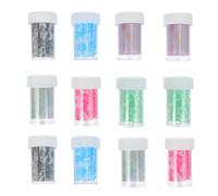 COLLBATH 12Pcs Marble Grain Nail Art Stickers Mixed Colors, Shell Pattern Transfer Decals for Manicure, Self-Adhesive Nail Decoration Accessories for Hand and Foot Care