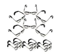 COLLBATH 12pcs Mini Eyeglasses Open Band Rings for Women Adjustable Thumb Rings Lightweight Fashion Jewelry for Couples Bridesmaids Birthday Party Accessories