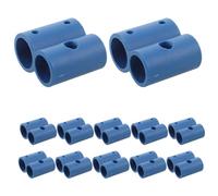 COLLBATH 12pcs Shaped Pipe Clamp Clips for Toilet Seat Hardware Replacement Safety Frame Risers for Wheelchair and Commode Chair Seat Cushions Secure Anti-Slip Support