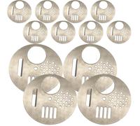 COLLBATH 12pcs Stainless Steel Round Rotatable Bee Hive Entrance Discs Heavy Duty Metal Frame Beekeeping Nest Doors One-way Valve Gate for Efficient Honey Harvest and Easy Cleaning