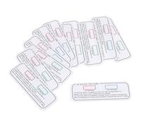 COLLBATH 12pcs Test Strips Indoor Identifying Cards for Sterilization Effect Monitoring Reliable UV Indicator Cards for Uvc Devices Wands Boxes and Bags