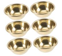 COLLBATH 14pcs Brass Cup for Home Temple Tibetan Buddhism Decor Ornament Offering Cup