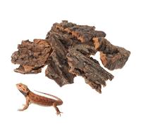 COLLBATH 14Pcs Reptile Climbing Decor Natural Bark Hiding Hut Basking Platform for Terrarium Aesthetic Accessories for Snake Gecko Lizard Habitats Fish Tank