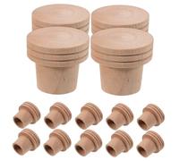 COLLBATH 15 Pcs Natural Pure Moxa Sticks with Fire Extinguisher Cap and Storage Base Safe and Use Traditional Moxibustion Device for Massage Parlors and Wellness Cupping Therapy