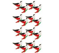 COLLBATH 16pcs Peace Dove Brooch Zinc Alloy Animal Bird Lapel Pins with Palestine Flag Enamel for Men and Women Lightweight Suit and Jacket Badge for Unity and Wedding Accessories