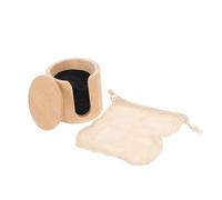 COLLBATH 16pcs Reusable Bamboo Fiber Face Pads for Makeup Removal and Deep Cleansing Soft Rounded Design with Black Bamboo Cotton Includes Cotton Mesh Bag and Tube for Comfortable Skin Care