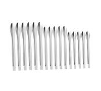 COLLBATH 18Pcs Lipstick Powder Spoons Stainless Steel DIY Lipstick Scoops Tool for Women Sub Packaging and Color Mixing with Practical Design