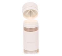 COLLBATH 1Pc Box Multifunctional Pill Box Portable Plastic Medication Storage Easy Slice Grind for Travel Camping and Daily Use Breaker Box and Container One