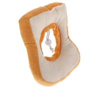 COLLBATH 1pc Collar Meow Spay Cones for Cats Cat Coller Cat Tracker Adjustable Cat Bread Cone for Cats Cat Accessories Dog Cat Treat Wormer Kitten Cat Cone Soft Toast Pet Yellow Cotton