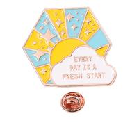 COLLBATH 1Pc Decorative Brooch Creative Corsage for Clothes Accessory Versatile Breastpin Adornment for Parties Events and Everyday Wear Stylish Star Sun and