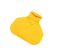 COLLBATH 1Pc Dog Rain Coat for Outdoor Use Durable PU Pet Rainwear with Hidden Leash Opening Stylish