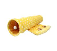 COLLBATH 1pc Funny Cat Foldable Cat Tunnel Plaything with Access Comfortable Canvas Design for and Playtime Creative Pet Tent Tunnel