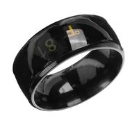 COLLBATH 1Pc Intelligent Temperature Display Couple Ring Jewelry Chic Finger Ring for Stylish Fashion for Engagement Anniversary Design