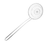 COLLBATH 1pc Kitchen Sieve Practical Stainless Steel Skimmer for Frying Poached Eggs French Fries Easy Cleaning Storage