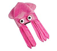 COLLBATH 1Pc Octopus Hat O Pink Squid Hats for Boys and Girls Halloween Party Cap Crazy Hat Stage Show Prop Cap Party Props