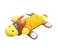 COLLBATH 1pc Pet Sound Puppy Playpen Dog Chew Puppy Teething Small Dog for Small Dogs Dog Bowl Dog Puzzle Teething Puppies Dog Bite Decompression Yellow Polar Fleece