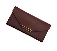 COLLBATH 1pc Vintage PU Leather Women Wallet Retro Style Long Wallet for Cash Cards and Coins Multifunctional Storage Bag Durable and Smooth Texture for Everyday Use