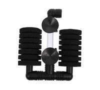 COLLBATH 1pc Wall-mounted Oxygen Pump Pneumatic for Aquarium Sponge Filter Double Submersible Plastic Filter