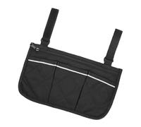 COLLBATH 1pc Wheelchair Hanging Storage Pouch Multi-Pocket Organizer for Armrest with Breathable Mesh Material Convenient Side Bag for Phones Pills and Essentials Suitable for Shopping