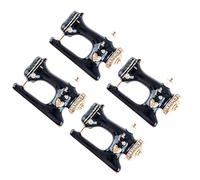 COLLBATH 1set Creative Alloy Brooch Pins for Women Rhinestone Sewing Machine Badge with Bright Color Durable Vintage Style Breastpin for Party Casual Wear and Banquet Accessories 4pcs
