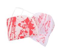COLLBATH 1Set Halloween Bloody Chef Costume Set Scary Blood Splattered Apron Hat for Horror House Parties Lightweight Breathable Easy to Clean for Zombie Cosplay Events