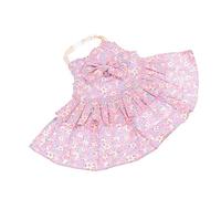 COLLBATH 1set Lightweight Dress Traction Strap Cute Floral Bunny Outfit for Pets Safe and Material for Comfort and Style