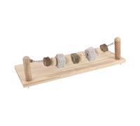 COLLBATH 1set Molar Stones and Chewing Platforms for Pets Squirrel and Hamster Chew Toys for Teeth Grinding and Promotes and Environment