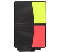 COLLBATH 1set Soccer Referee Cards Set with Thick Red and Yellow Cards Convenient Notebook and Pencil Included Versatile for All Levels and Various Football Match Scenarios
