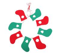 COLLBATH 2.5m Christmas Stocking Latte Art Bunting Merry Christmas Reusable Decor Perfect for Parties and Celebrations