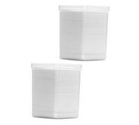 COLLBATH 2 Boxes Eyelash Glue Wiping Pads Cotton Nail Art Cleaning Cotton Pads for Salon and Home Use Safe Absorbent Nail Polish Remover Per Box