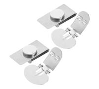 COLLBATH 2 Pairs Stainless Steel Magnetic Lapel Clip Invisible Tie Pin Antiswing Design Silver Tie Holder Clips for Business Meetings and Weddings