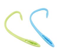 COLLBATH 2 Pcs Back Massager Hook Tool for Cervical Vertebra Therapy Multi-Functional Body Massaging Stick for Acupressure Muscle Relief and Improvement Random Color