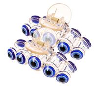 COLLBATH 2 pcs Blue Evil Eyes Hair Claw Clips for Thick Hair Strong Grip Decorative Jaw Clips for Women Everyday Use