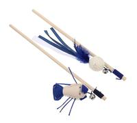 COLLBATH 2 Pcs Cat Rat Play Feeder Cat Exerciser Automatic Pet Teaser Wands Tease Stick Pet Teasing Games Treat Kitten Tunnels for Indoor s Wooden