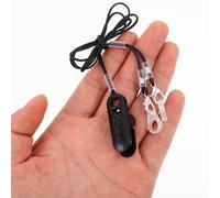 COLLBATH 2 Set Anti-Lost Hearing Aid Lanyard with Soft Silicone Rings Audiophone Stabilizer Clips for Seniors Dual Pack Connector Strap for Secure Fit and Sweat Protection