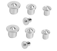 COLLBATH 2 Sets Dowel Woodworking Tool Steel Pins High Hardness Rust-resistant Center Transfer Plugs for Furniture Woodworking Accurate Drill Alignment DIY