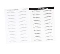 COLLBATH 2 Sheets Hair Like Simulation Eyebrow Stickers for Women Natural Looking Eyebrow Makeup Tools Easy to Use Standard Brow Transfers for Grooming and Shaping