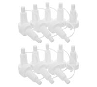 COLLBATH 200PCS Durable Plastic Vial Ampoule Drip Nozzle with Drip-Free Anti-Backflow Design, Reusable Trumpet Head Dropper Tips for Laboratory Medicine Dosing and Sample Preparation