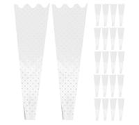 COLLBATH 200pcs Single Rose Sleeve: Flower Wrapping Bags with Star Pattern - Packaging Bags for Bouquets Mother's Day and Valentine's Day - Florist Supplies