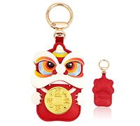 COLLBATH 2023 Keychain Chinoiserie Decor Bag Pendant Car Key Chain Lion Dance Keychain 2023 Chinese New Year Backpack Keychain Trendy Decor Novelty Keychains Key Ring Metal Colorful