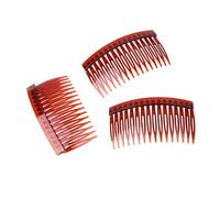 COLLBATH 20pcs Bang Combs for Women Plastic Hair Combs with Teeth Multi Color Transparent Coffee White Yellow Red Easy to Insert and Secure Hair Accessories for Random Color