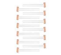 COLLBATH 20pcs Garden Label Stakes Plant Tags for Flower Pots and Vegetable Plots Metallic Copper with Sturdy Two-Foot Design Smooth Edges Reusable Easy to Write