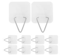 COLLBATH 20pcs Invisible Plate Hangers for The Wall, Vertical Adhesive Wall Plate Hangers for Display, Art, Pictures, Decorative, 1.26 Inch Adhesive Hooks