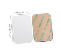 COLLBATH 20Pcs Metal Plates for Phone Case Adhesive Back Car Phone Holder Magnet Compatible with Magnetic Brackets Rounded Corner Design for Hands Driving