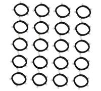 COLLBATH 20pcs Pearl Elastic Hair Bands for Stretchy Ponytail Holders with Shape Retention Simple Chic Hair Accessories for Daily Wear Parties Weddings and Photo Shoots