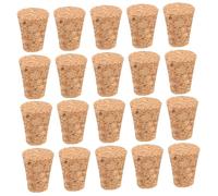 COLLBATH 20pcs Soft Cork Tapered Bottle Stoppers for Wish Bottles and Glass Containers Wooden Craft Cork Plugs for DIY Creative Projects for Crafting and Storage