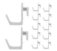 COLLBATH 20pcs Utility Pegboard Hooks Heavy-Duty Tool Hangers for Garage Kitchen Workshop Craft Organization Gray Small Pegboard Accessories
