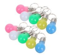 COLLBATH 21Pcs Colorful LED Lightbulb Keychains, Mini Flashing Key Rings Random Colors, Portable Keychain Flash Lights for Party Favors and Everyday Use Random Color