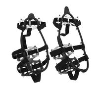 COLLBATH 24-Tooth Anti-Slip Ice Crampons for Mountaineering Snow Traction Cleats Steel Studs Sturdy Shoe Spikes for Hiking Climbing and Walking on Snow Mud