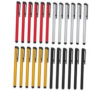 COLLBATH 24pcs Capacitive Stylus Pen Set for Smartphones and Tablets, Universal Touch Screen Electronic Pens with 2 Replacement Tips, Multi-color (black, Silver, Gold, Red) for Precision Input